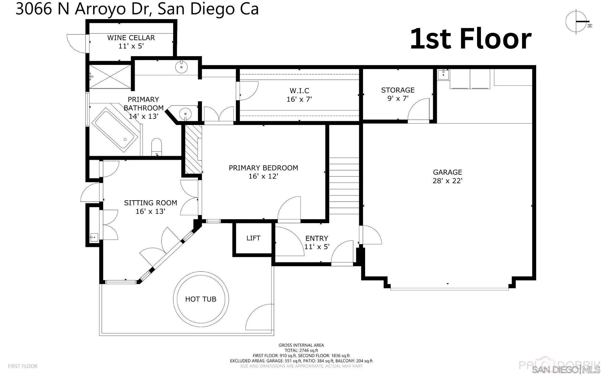 3066 North Arroyo Drive, Mission Hills Ca 92103 | Detached 41