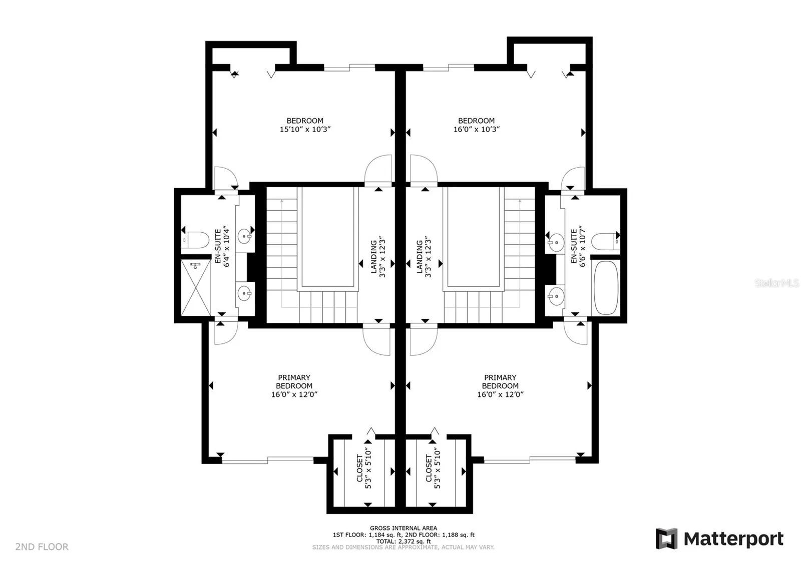 312 DUE EAST ST | Schematic drawing of Duplex second floor