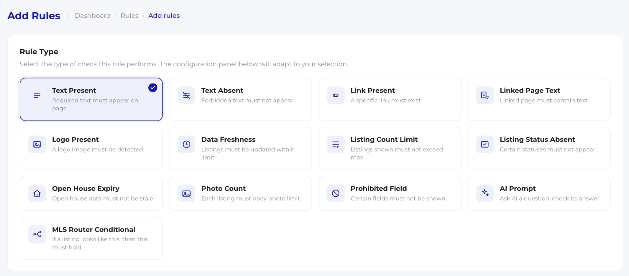 MLS Guard dashboard